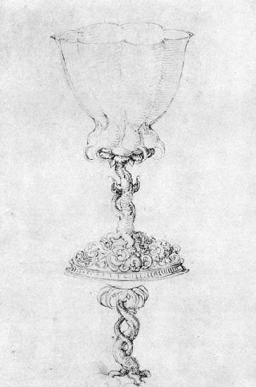 Albrecht Durer Design of a Goblet with a Variant of the Base
